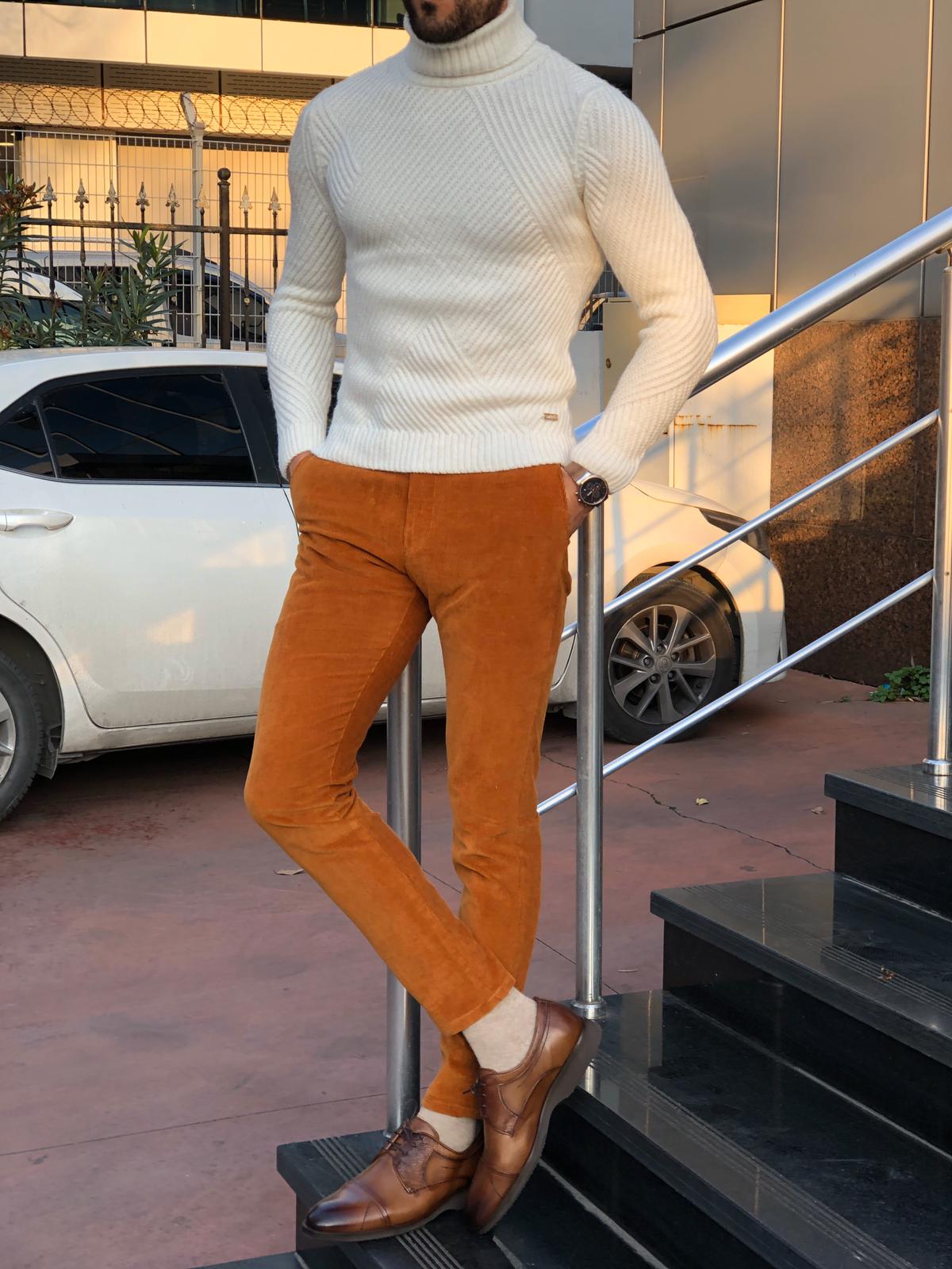 Capstone Ecru Slim Fit Turtleneck-baagr.myshopify.com-sweatshirts-BOJONI