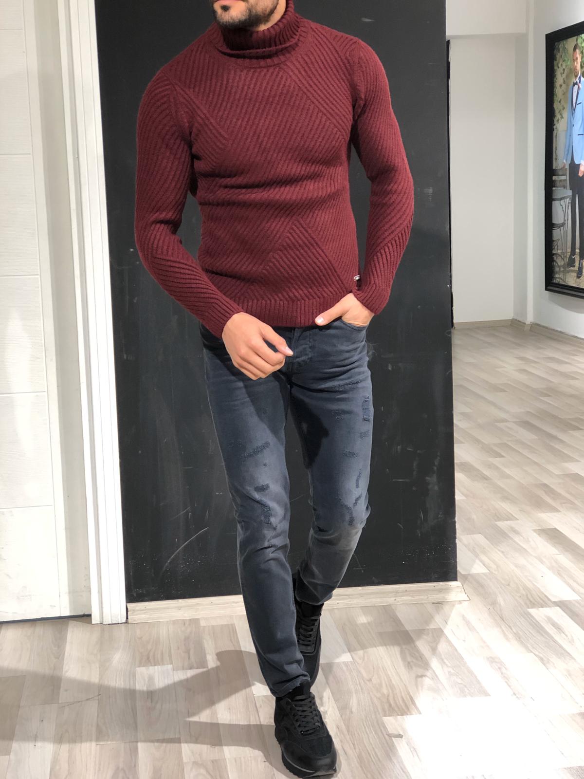 Ponto  Slim-Fit Wool Turtleneck Knitwear-baagr.myshopify.com-sweatshirts-BOJONI